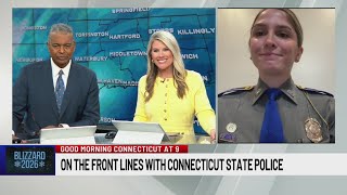 Connecticut State Police advise people to stay off the roads amid blizzard