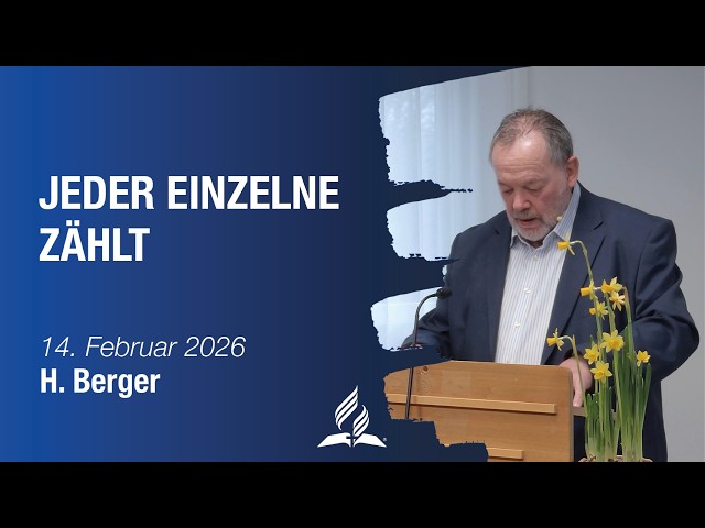 Jeder Einzelne zählt │ H. Berger │ 14.02.2026