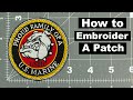 How to embroider a patch