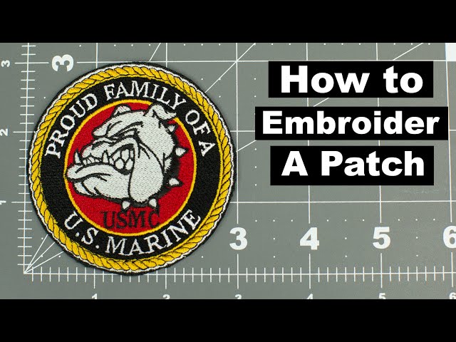 How to Create Custom Embroidery Patches with Velcro - Machine