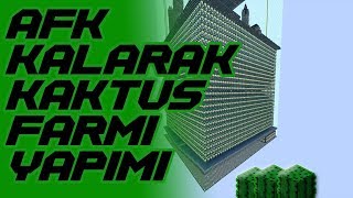 Minecraft Skyblock #bölüm-6 afk kalarak kaktüs farmı yapımı