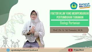 10 Agt  Ekologi Pertanian   Faktor Iklim