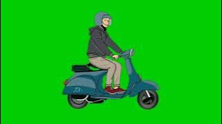 Green Screen Animasi Motor Vespa - Rumah Belajar Online