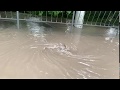 Лужи по колено: Тротуары улиц Симферополя оказались полностью под водой