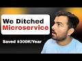 Why We Moved from Microservices to Monolith and Saved $300K Per Year | Real Cost Breakdown