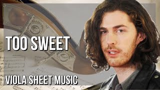 Viola Sheet Music: How to play Too Sweet by Hozier