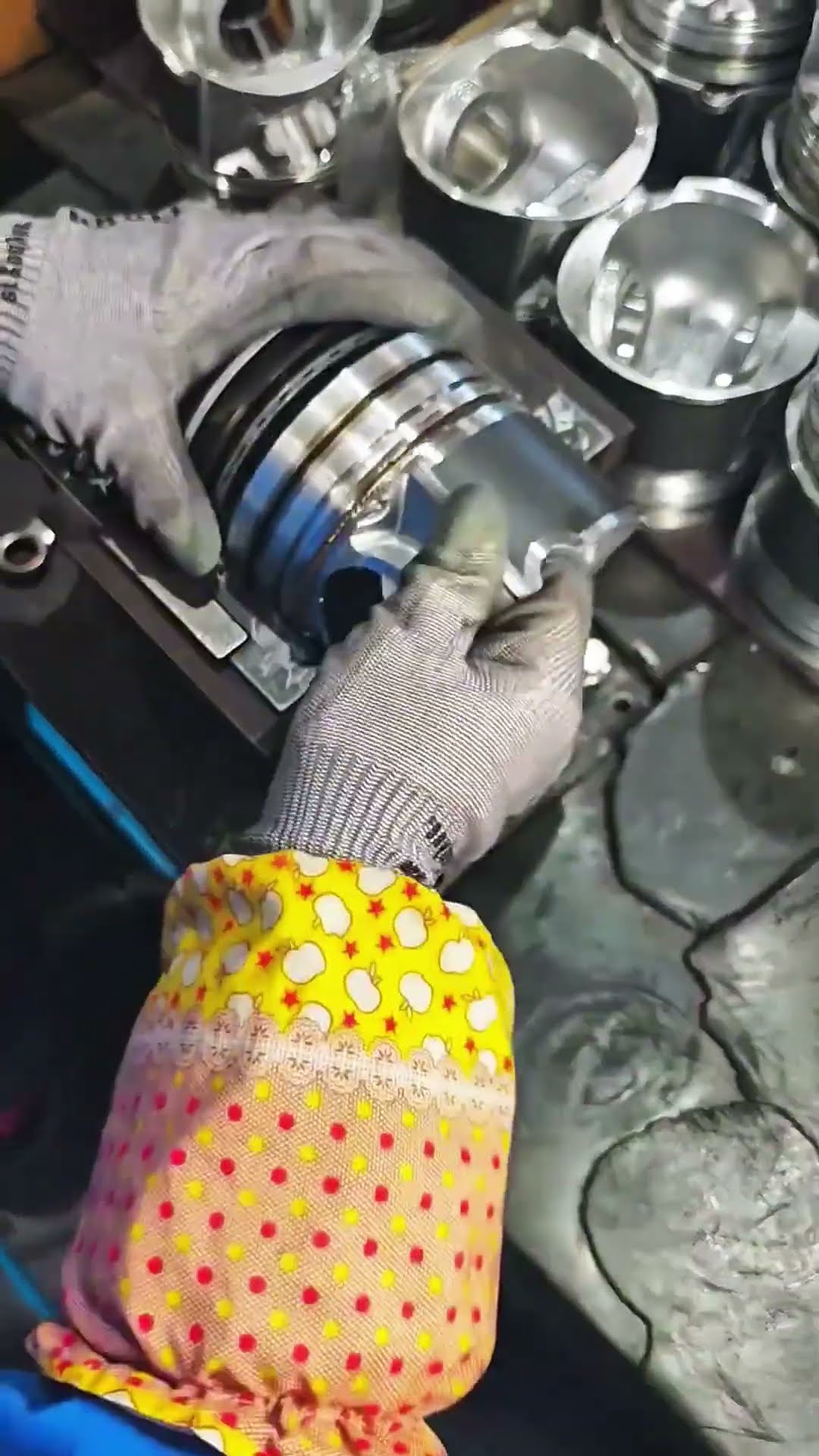 Piston buckle assembly process- Good tools and machinery make work easy