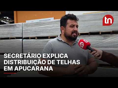 Secretário explica como funciona distribuição de telhas em Apucarana