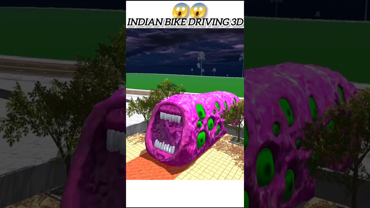 PINK TRAIN ETOR 😱😱 INDIAN BIKE DRIVING 3D 