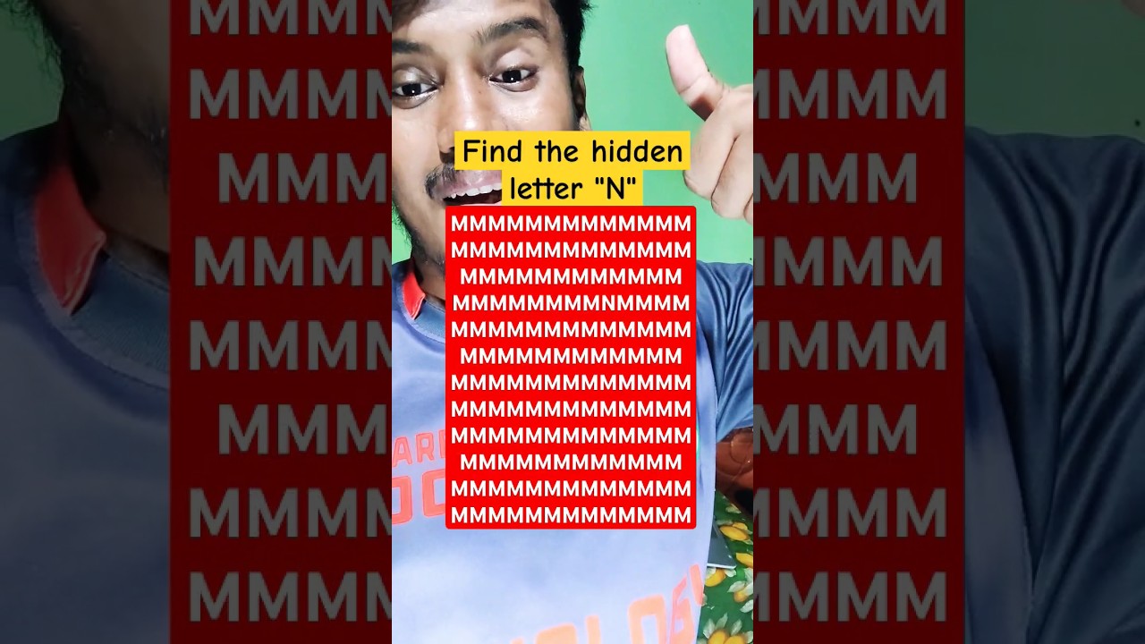 Find the hidden letter "N" 