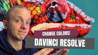 Change any color in Davinci Resolve