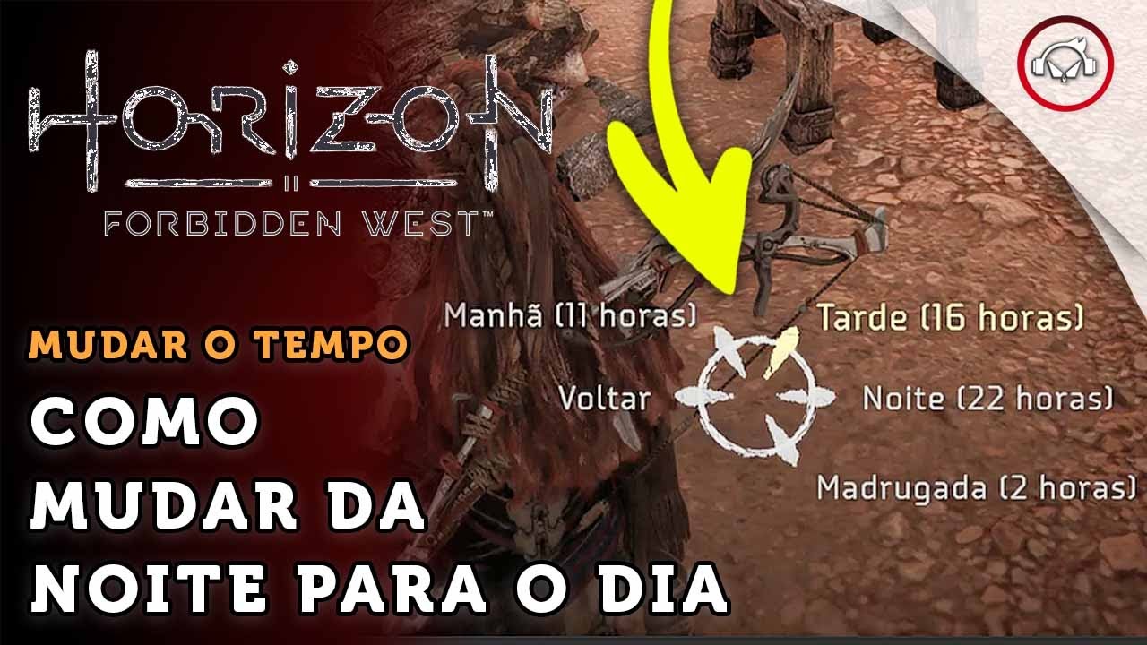 Miniatura do vídeo Horizon Forbidden West, Como mudar da noite para o dia | super dica PT-BR