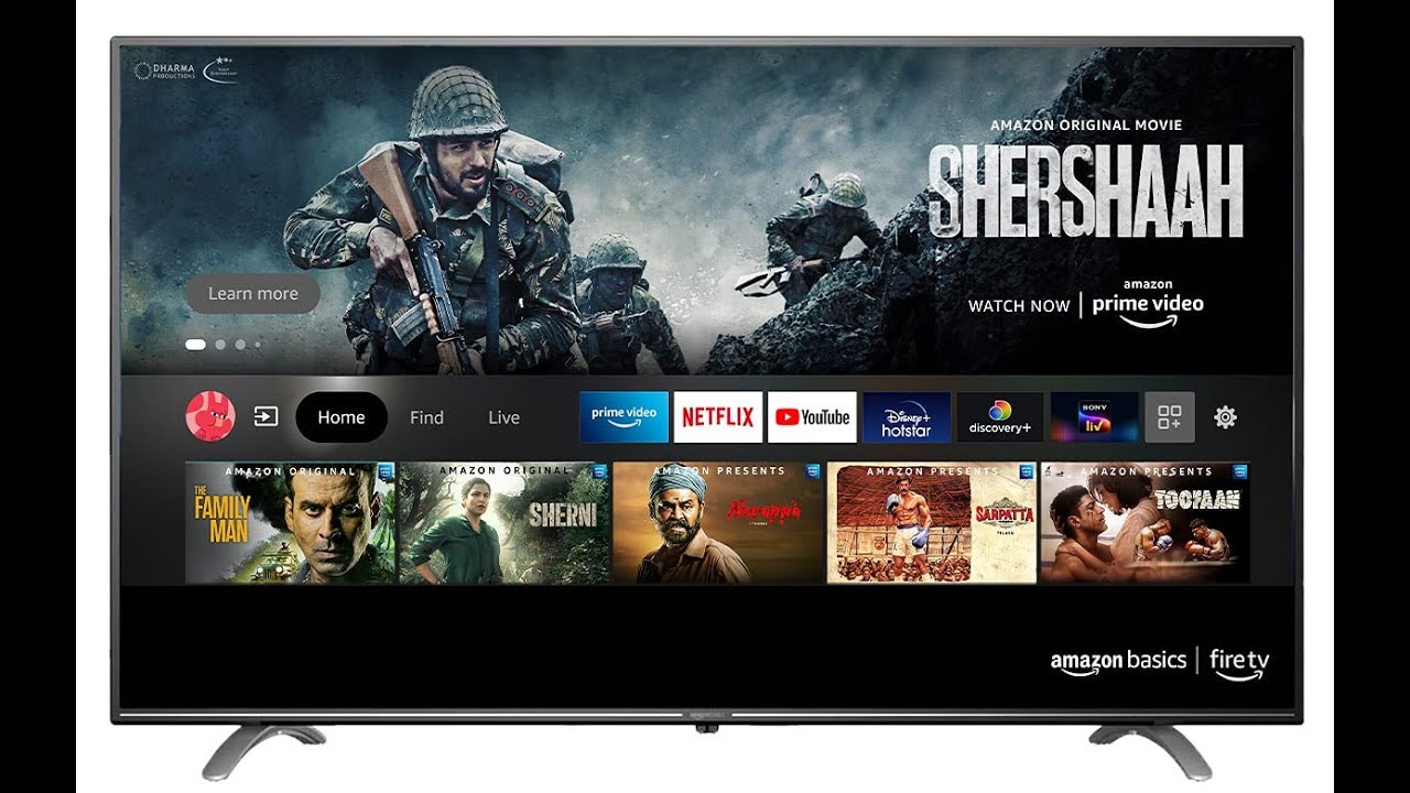 AmazonBasics 109 cm (43 inches) 4K Ultra HD Smart LED Fire TV AB43U20PS