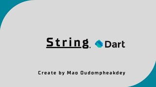 🔴LIVE Dart Lesson | User Input and String in Dart (int, double, String, bool) | Khmer + English