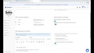 Setting Up Offer Instructions
