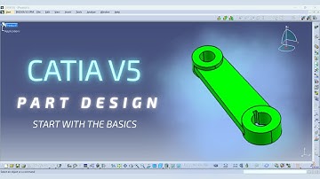 Crank - CATIA English Tutorial For Beginners Part Design