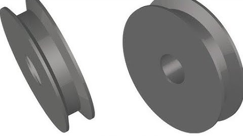 AUTOCAD 3D HOW TO CREATE PULLEY, TRAINING AUTOCAD