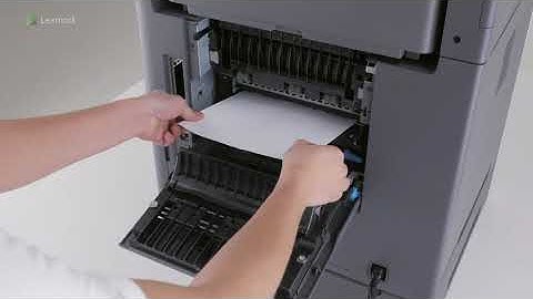Lexmark XM5365 - Clearing paper jam in door C