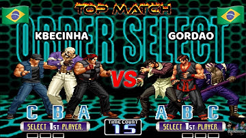 KBECINHA vs GORDAO ¡Mestre KBC dando SHOW! KOF 2002 BRASIL