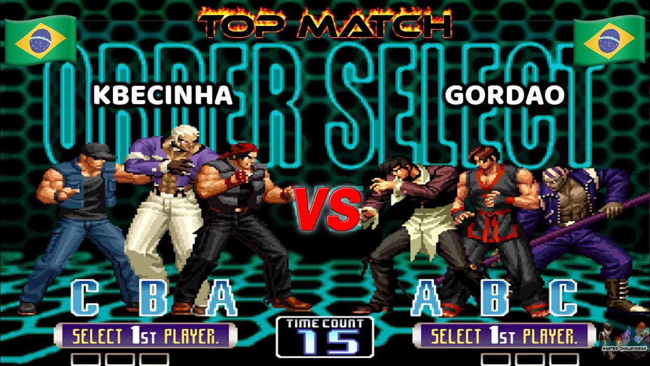 KBECINHA vs GORDAO ¡Mestre KBC dando SHOW! KOF 2002 BRASIL