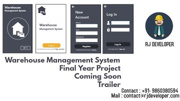 Warehouse Management System  | Final Year project | Modern Flat UI Design