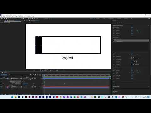 After Effects - Expand Rectangle in Just one Direction - Simple Loading Animation
