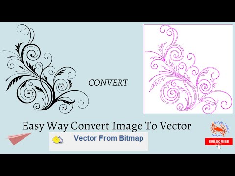 Image To Vector in Artcam | How easy Convert Bitmap picture to vector | shojibcottage