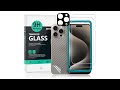 iPhone 15 Pro 5GTempered glass ibywind Protector With Easy Install Kit And Camera Lens Protector