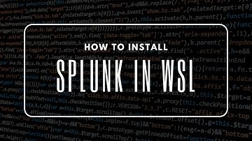 How to install Splunk in WSL