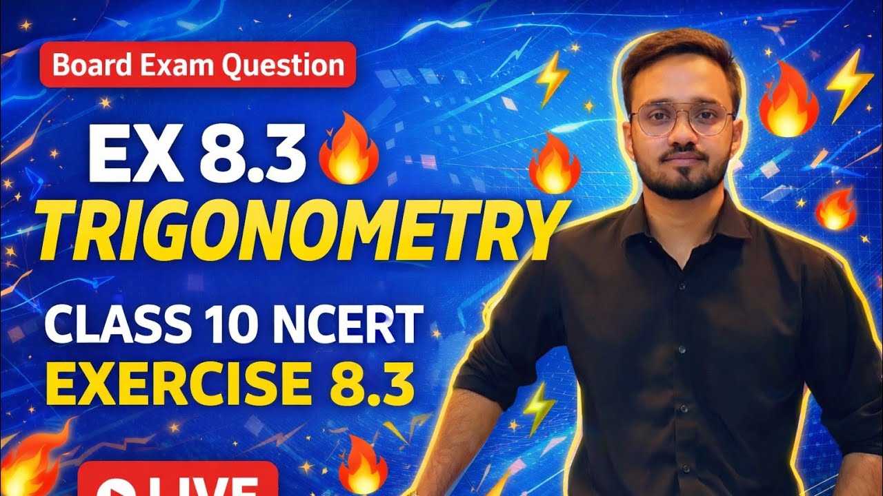 class 10th trigonometry🔥 NCERT EX 8.3 | complete solution class 10ths ...