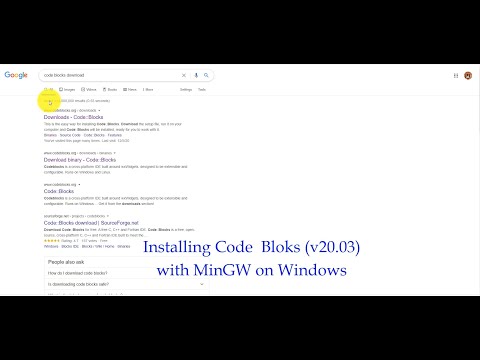 Installing Code Blocks With MinGW on Windows and Creating First C/C++ Program