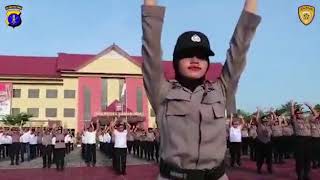 Polda Kalimantan Timur - Senam AW S3 (Sehat, Semangat, Senang)