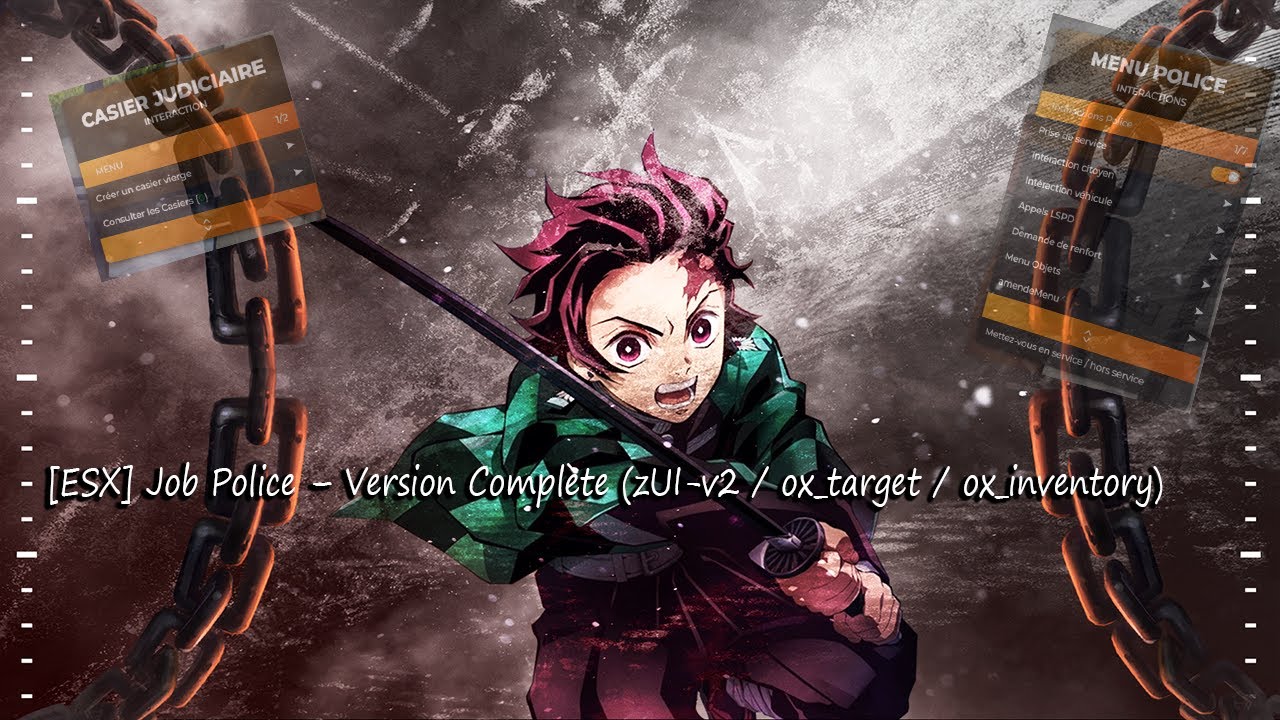 [ESX] Job Police – Version Complète (zUI-v2 / ox_target / ox_inventory)