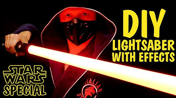 Sable de luz DIY con efectos de luz y sonido