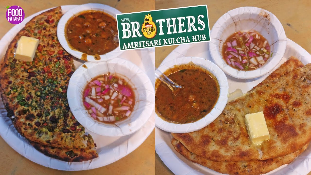 Brothers Amritsari Kulcha Hub (अमृतसरी कुलचा) | Street Food Chandigarh | Food Fatafat