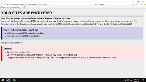 World2022decoding ransomware removal instructions.