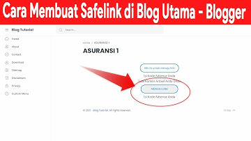 Cara Membuat Safelink di Blog Utama Paltform Blogger.com