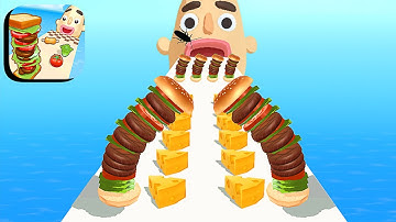 Sandwich Runner ​- All Levels Gameplay Android,ios (Levels 454-457)