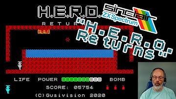 ZX Spectrum Game Play, H.E.R.O. Returns