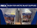 Houston shoppers rush for arctic blast supplies