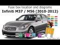 Fuse box location and diagrams: Infiniti M37, M56 (2010-2012)