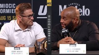 Ufc heavyweight champion stipe miocic and former daniel cormier
participated in a pre-fight press conference on thursday afternoon
ahead of 252 ...