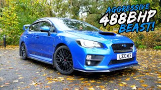 HITTING *ROLLING LAUNCH* IN THIS SAVAGE 488BHP SUBARU WRX STI!