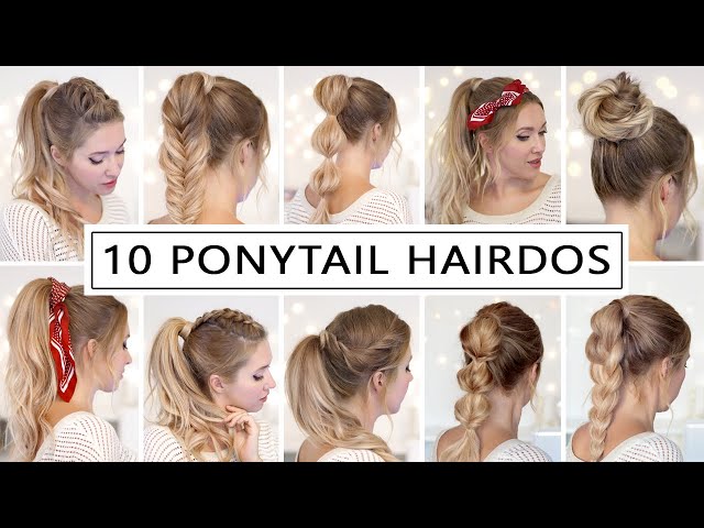 10 High Ponytail Hairstyles for Every Day - Quick and Easy 