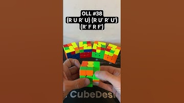 OLL #38 W shape is one of 57 oll algorithms in the CFOP speedcubing method. #cfop #speedcubing