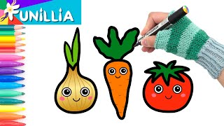 Featured image of post Simple Way to Cute Cartoon Vegetables Drawing