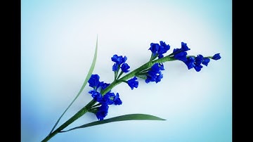 How To Make Lavender From Crepe Paper   Craft Tutorial