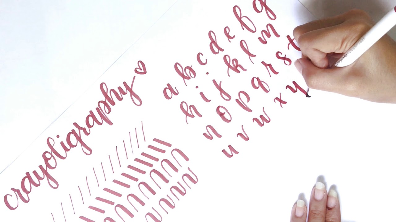 Hand lettering for Beginners with Crayola Supertips Markers