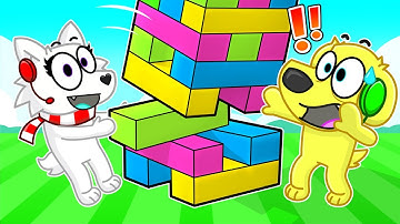TYLER vs SNOWI in Roblox GIANT JENGA!