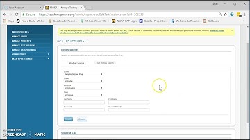 How to Set up a MAP Testing Session